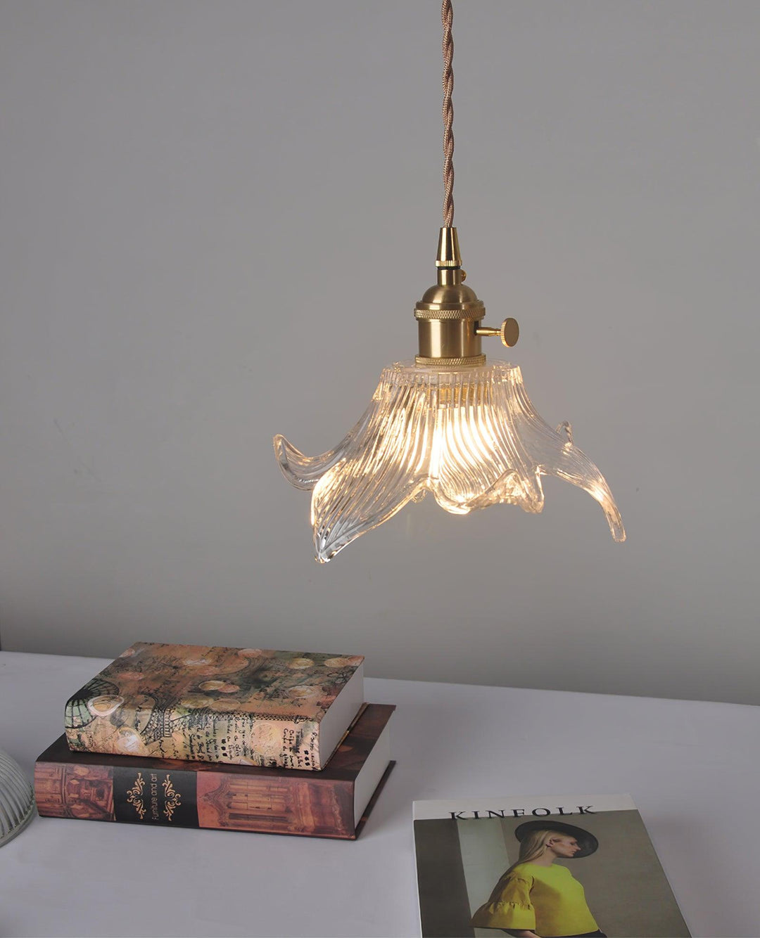 Thaliran Suspension Glam en Laiton et Verre - Neutralighting