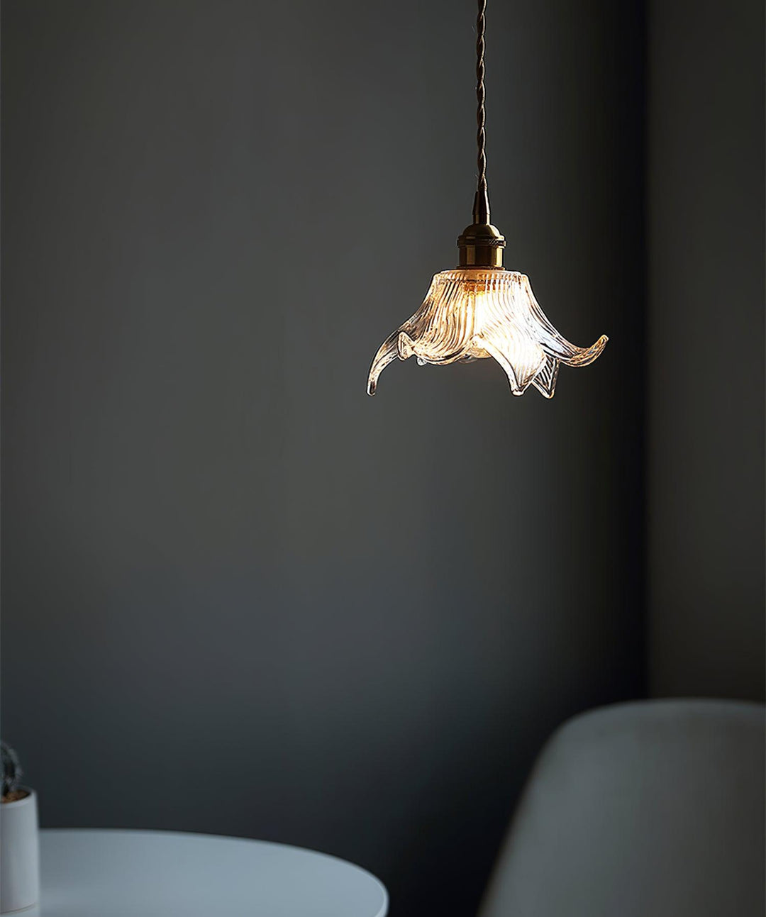 Thaliran Suspension Glam en Laiton et Verre - Neutralighting