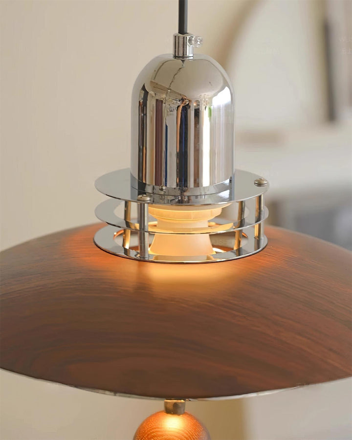 Trava Suspension Stratifié Bois Sphère Moderne - Neutralighting