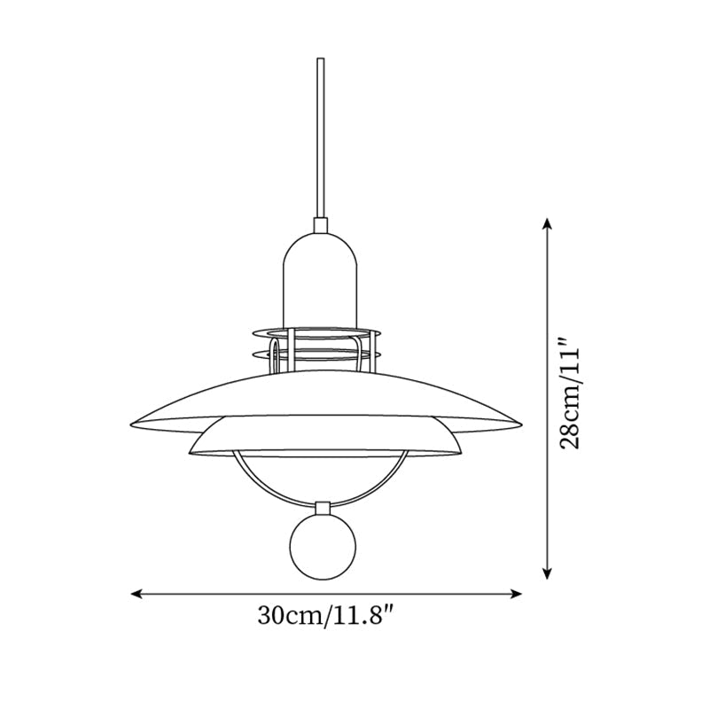 Trava Suspension Stratifié Bois Sphère Moderne - Neutralighting