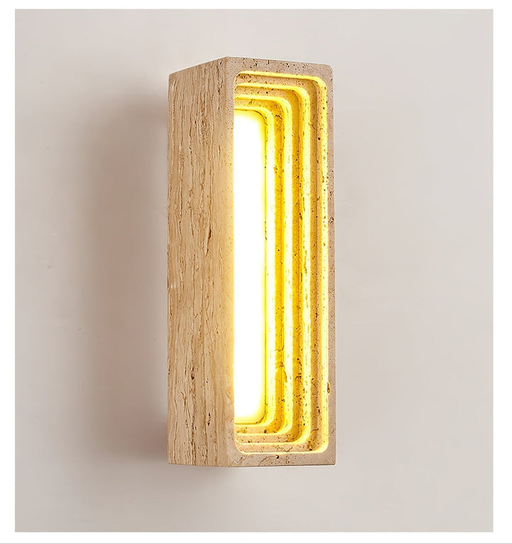 Atheila Applique Murale Moderne en Travertin - Neutralighting