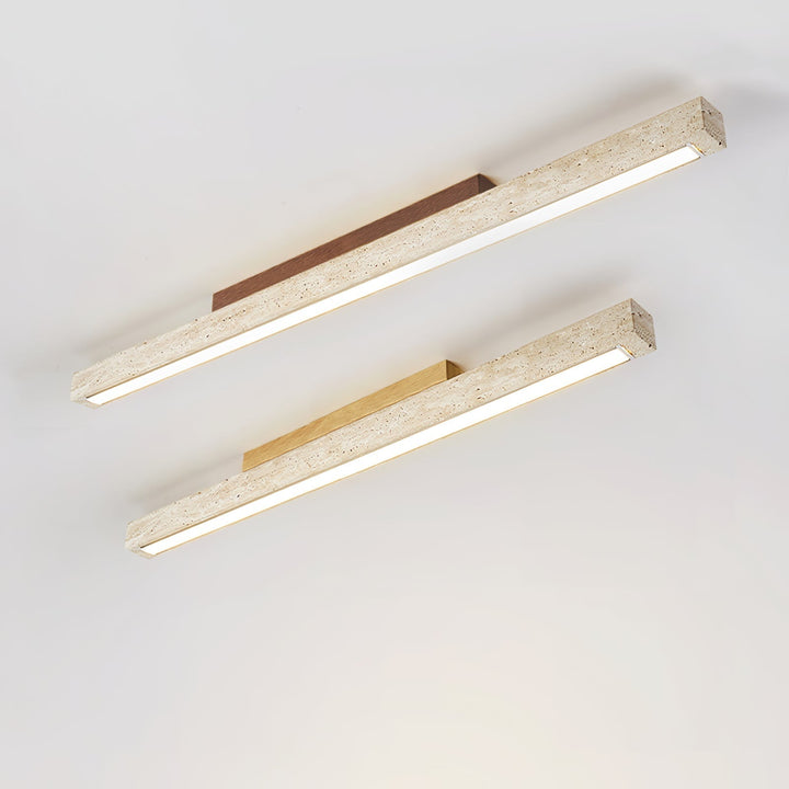 Orvenarae Lumière Linéaire en Travertin Minimaliste - Neutralighting