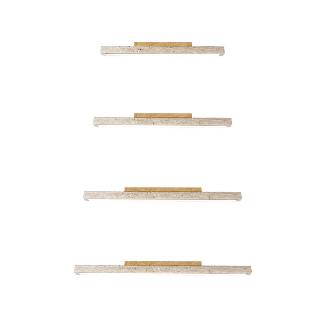 Orvenarae Lumière Linéaire en Travertin Minimaliste - Neutralighting