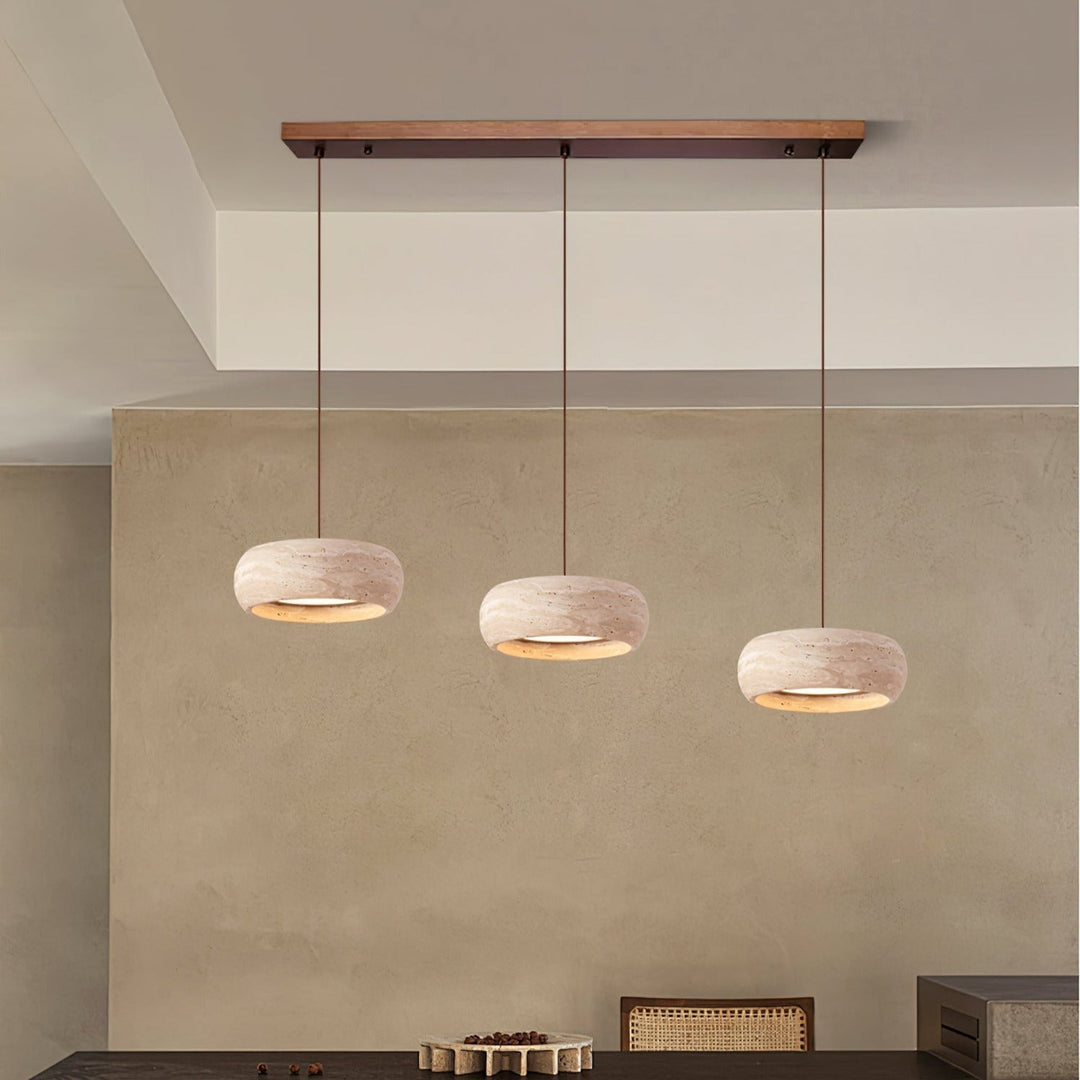 Tova Suspensions en Travertin en Forme de Donut - Neutralighting