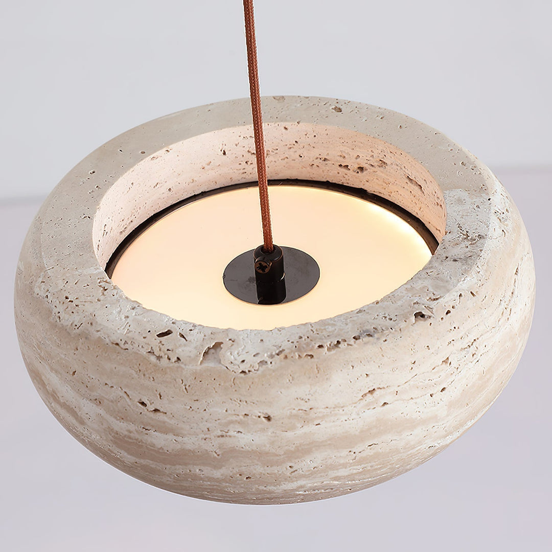 Tova Suspensions en Travertin en Forme de Donut - Neutralighting