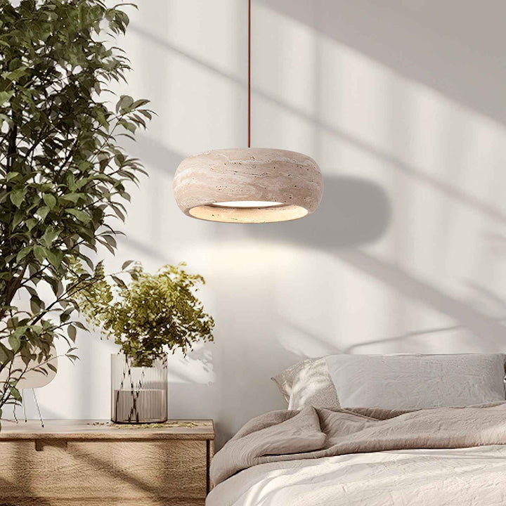 Tova Suspensions en Travertin en Forme de Donut - Neutralighting