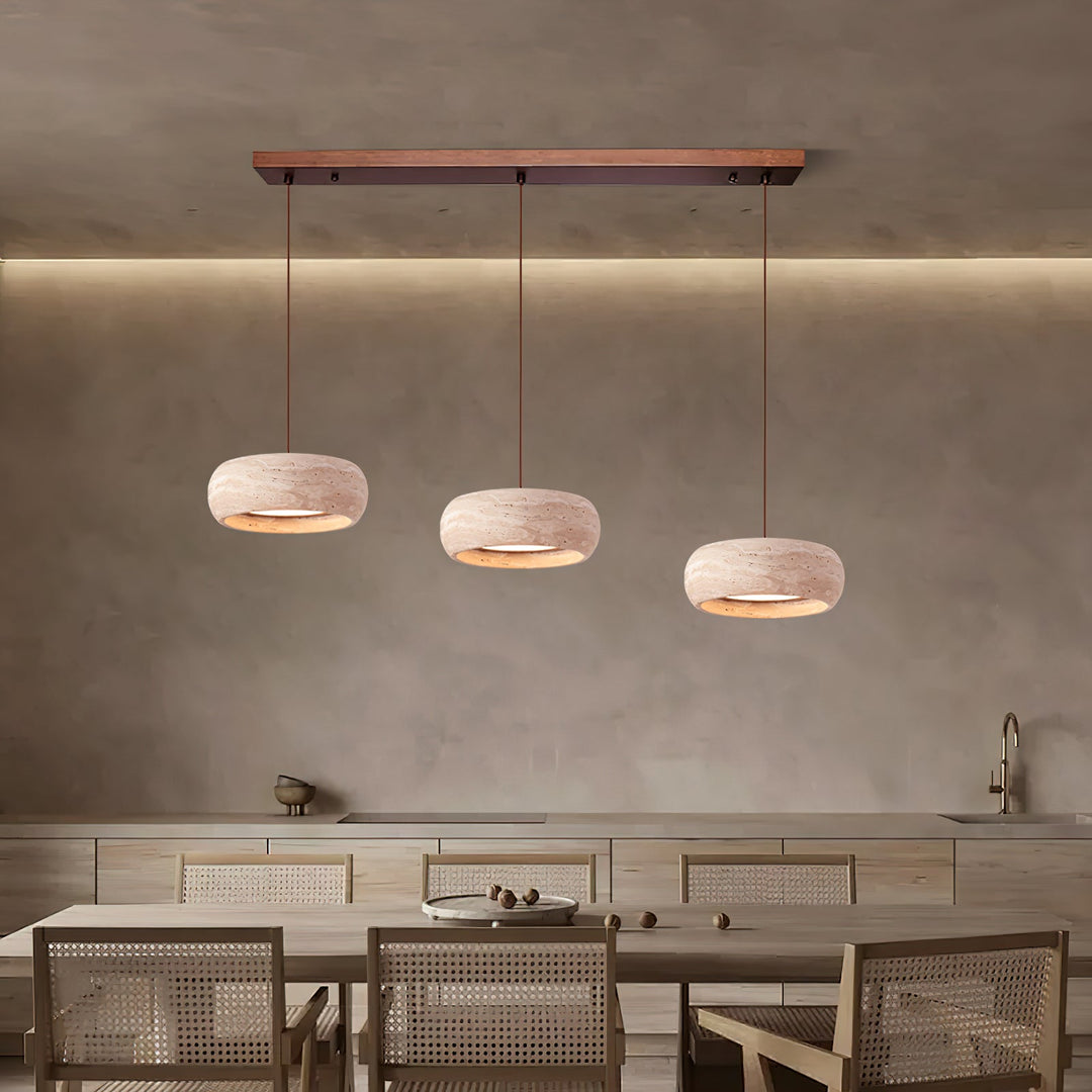 Tova Suspensions en Travertin en Forme de Donut - Neutralighting