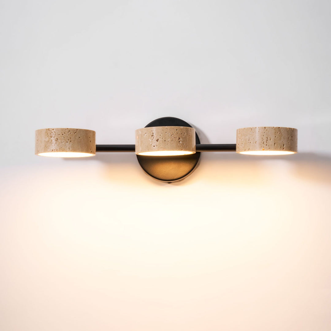 Ceshair Applique Murale Multi Tête en Travertin Lumière de Coiffeuse - Neutralighting