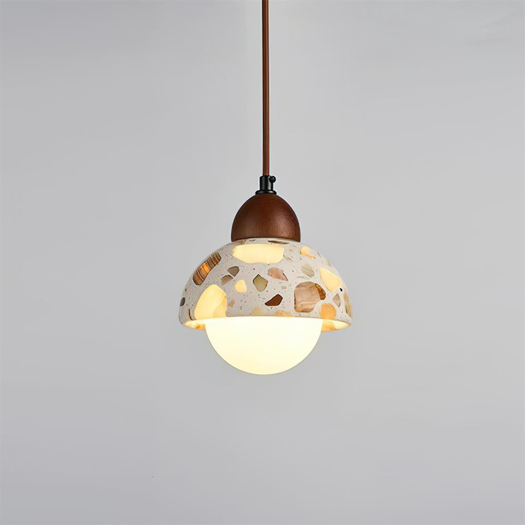 Tressa Lampe Suspension Sculpturale Incrustation Terrazzo - Neutralighting
