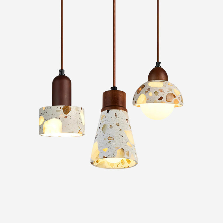 Tressa Lampe Suspension Sculpturale Incrustation Terrazzo - Neutralighting
