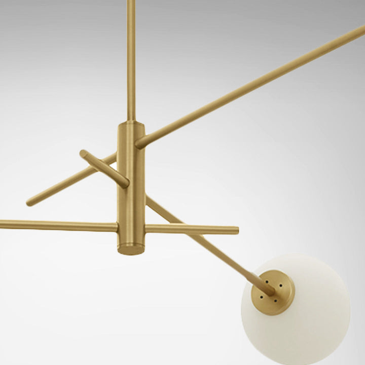 Catalel Moderne Minimaliste Laiton Verre Lustre - Neutralighting