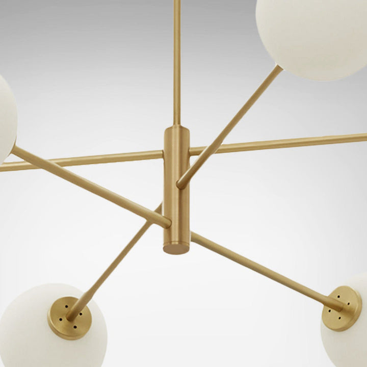 Catalel Moderne Minimaliste Laiton Verre Lustre - Neutralighting