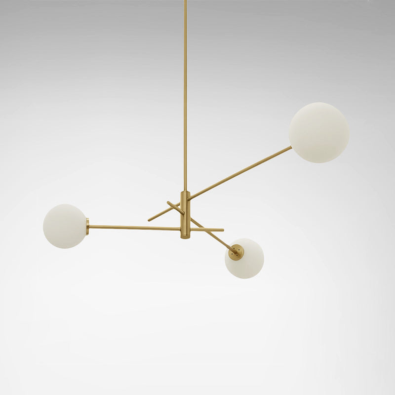 Catalel Moderne Minimaliste Laiton Verre Lustre - Neutralighting