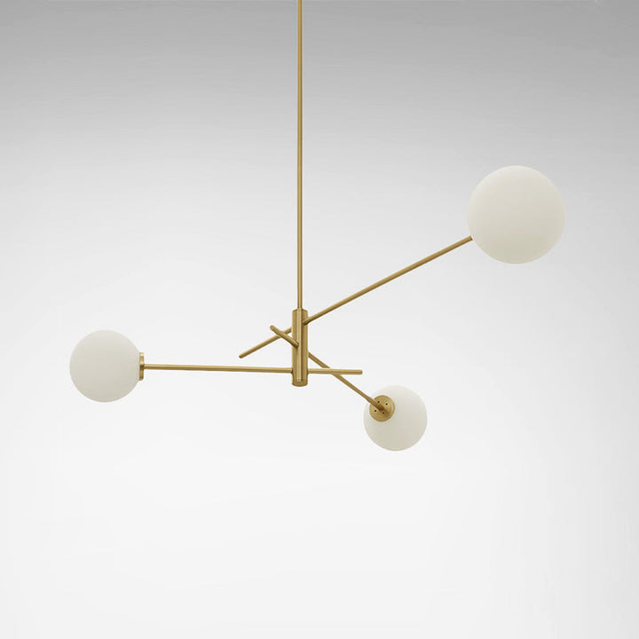 Catalel Moderne Minimaliste Laiton Verre Lustre - Neutralighting
