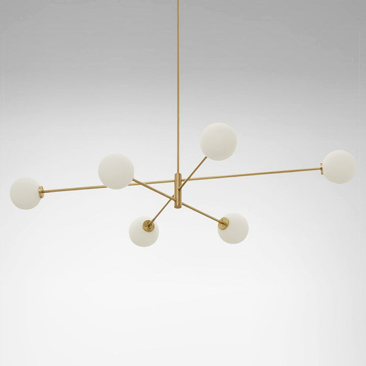Catalel Moderne Minimaliste Laiton Verre Lustre - Neutralighting