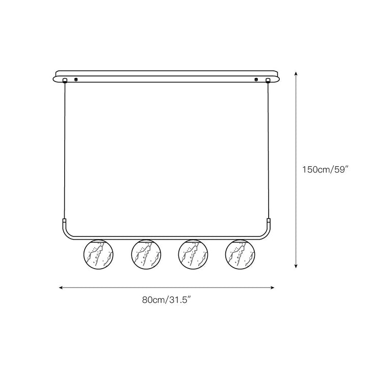 Eloryra Moderne Minimaliste Suspension Albâtre Lumière Pendentif - Neutralighting