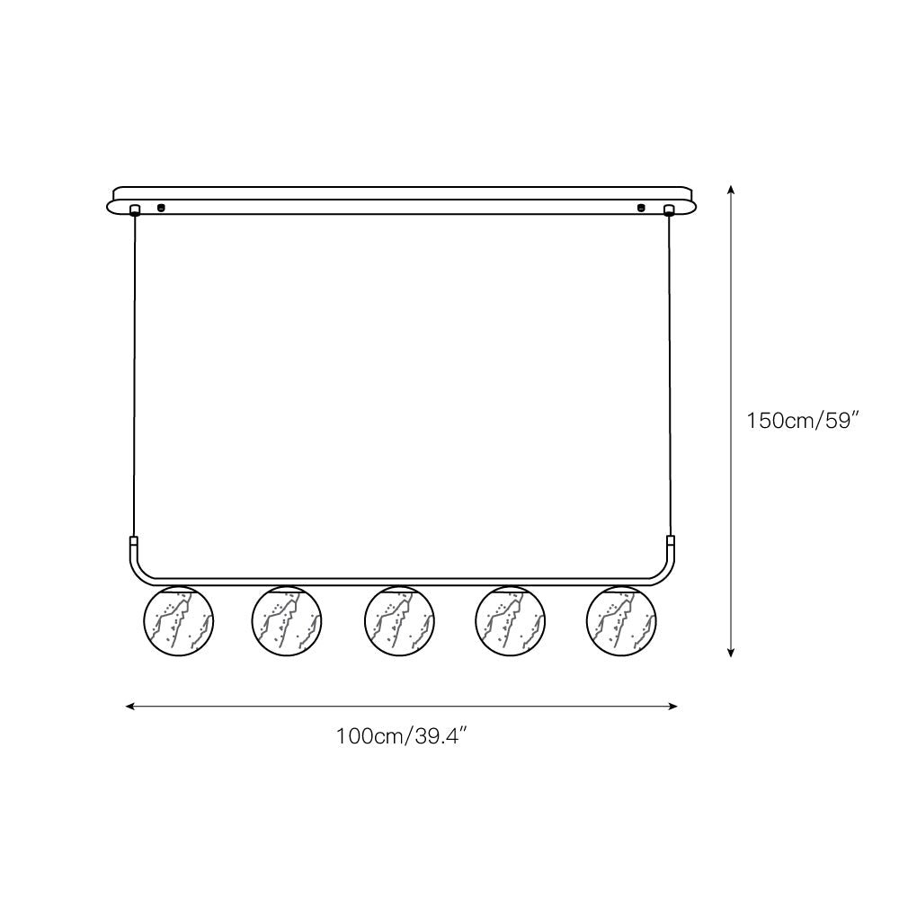 Eloryra Moderne Minimaliste Suspension Albâtre Lumière Pendentif - Neutralighting