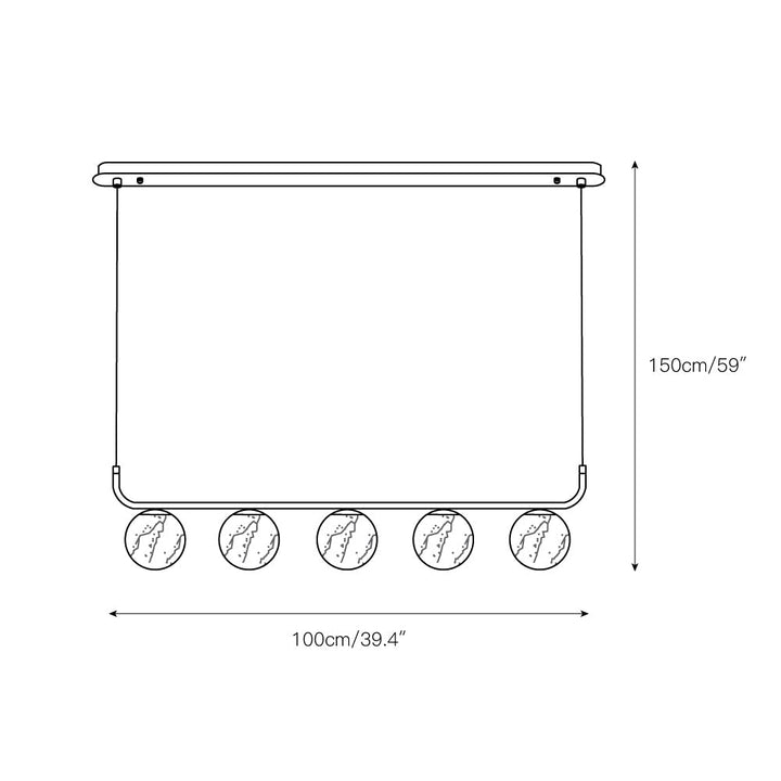 Eloryra Moderne Minimaliste Suspension Albâtre Lumière Pendentif - Neutralighting