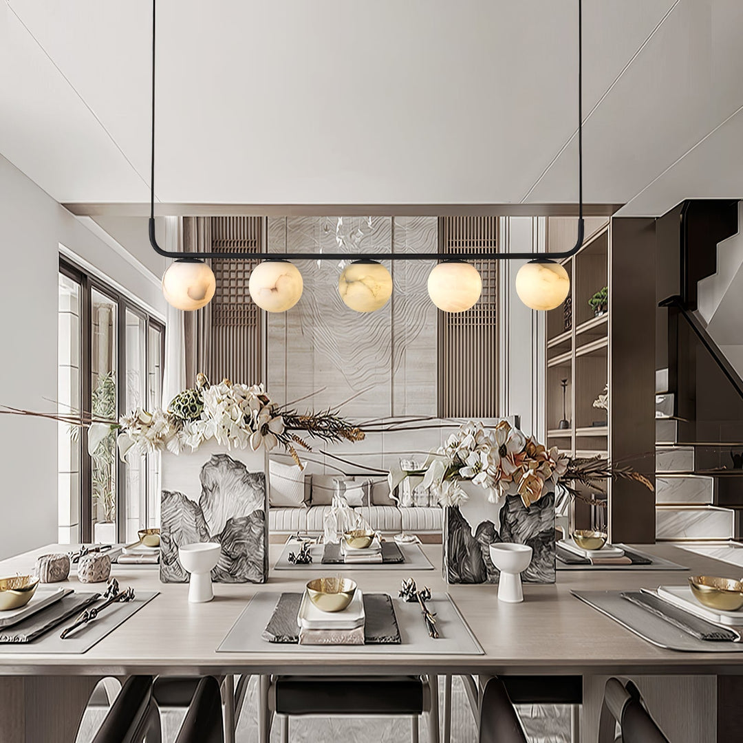 Eloryra Moderne Minimaliste Suspension Albâtre Lumière Pendentif - Neutralighting