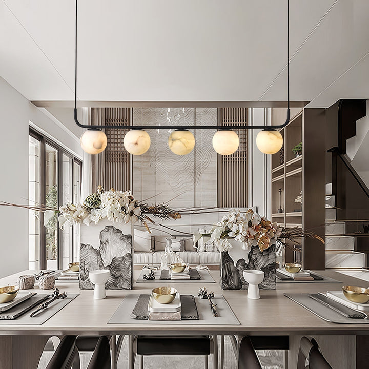 Eloryra Moderne Minimaliste Suspension Albâtre Lumière Pendentif - Neutralighting