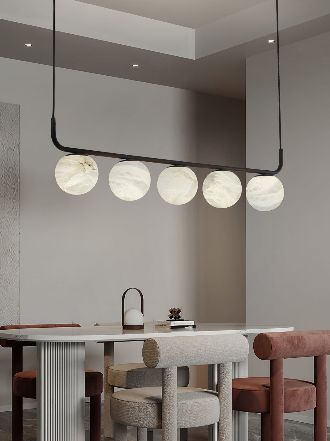 Eloryra Moderne Minimaliste Suspension Albâtre Lumière Pendentif - Neutralighting