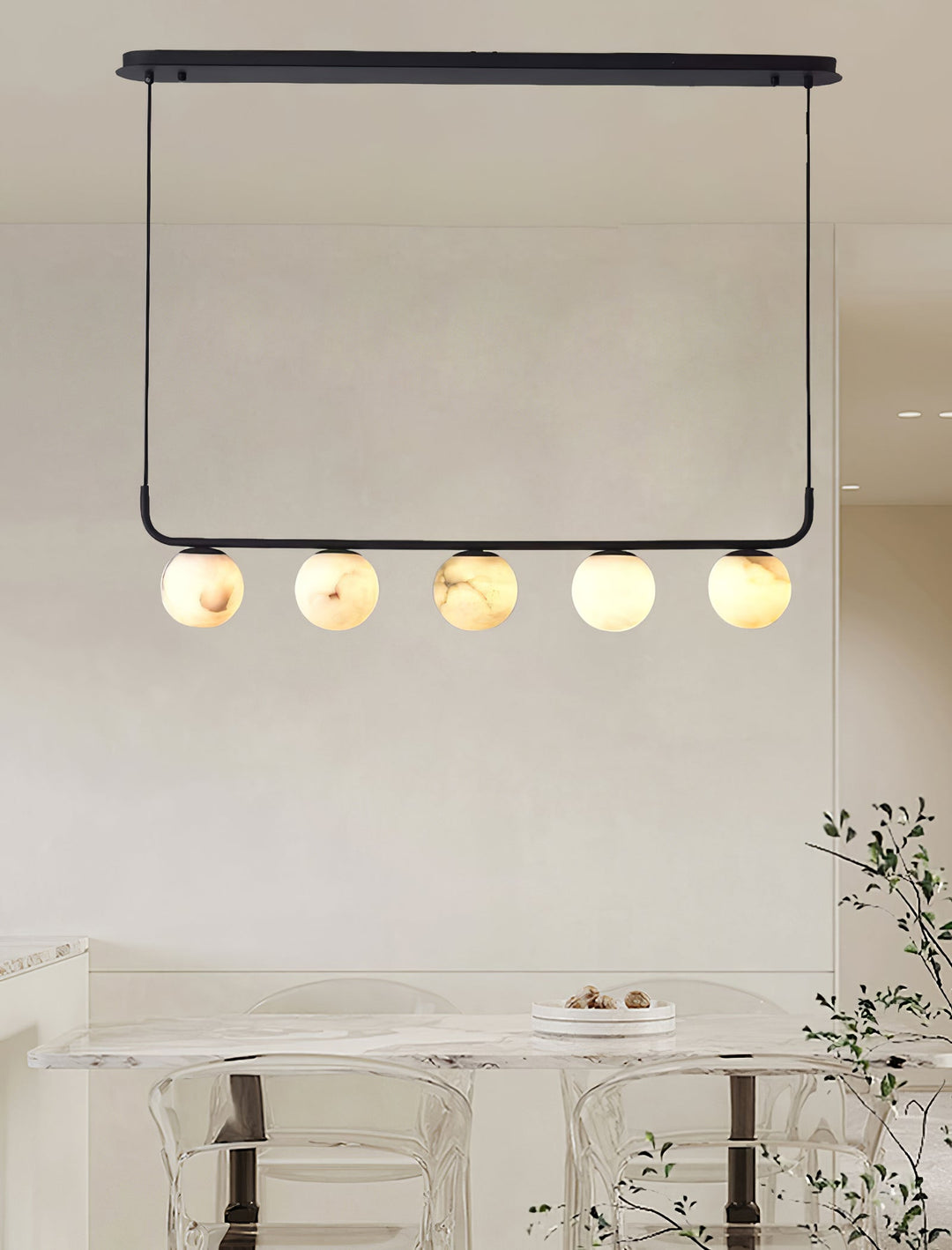 Eloryra Moderne Minimaliste Suspension Albâtre Lumière Pendentif - Neutralighting