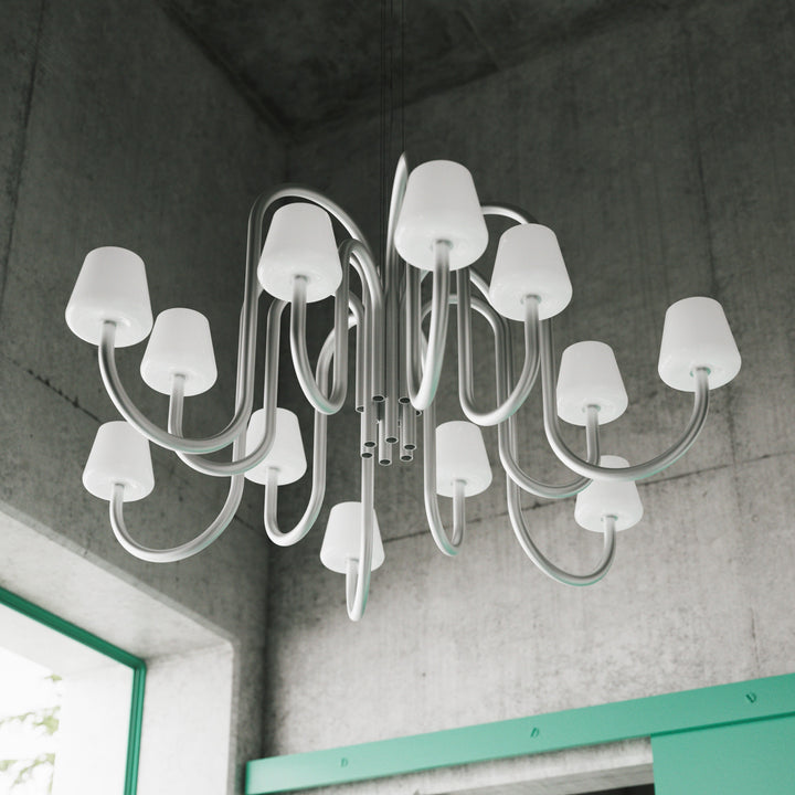 Arco Minimalist Lustre en verre - Neutralighting