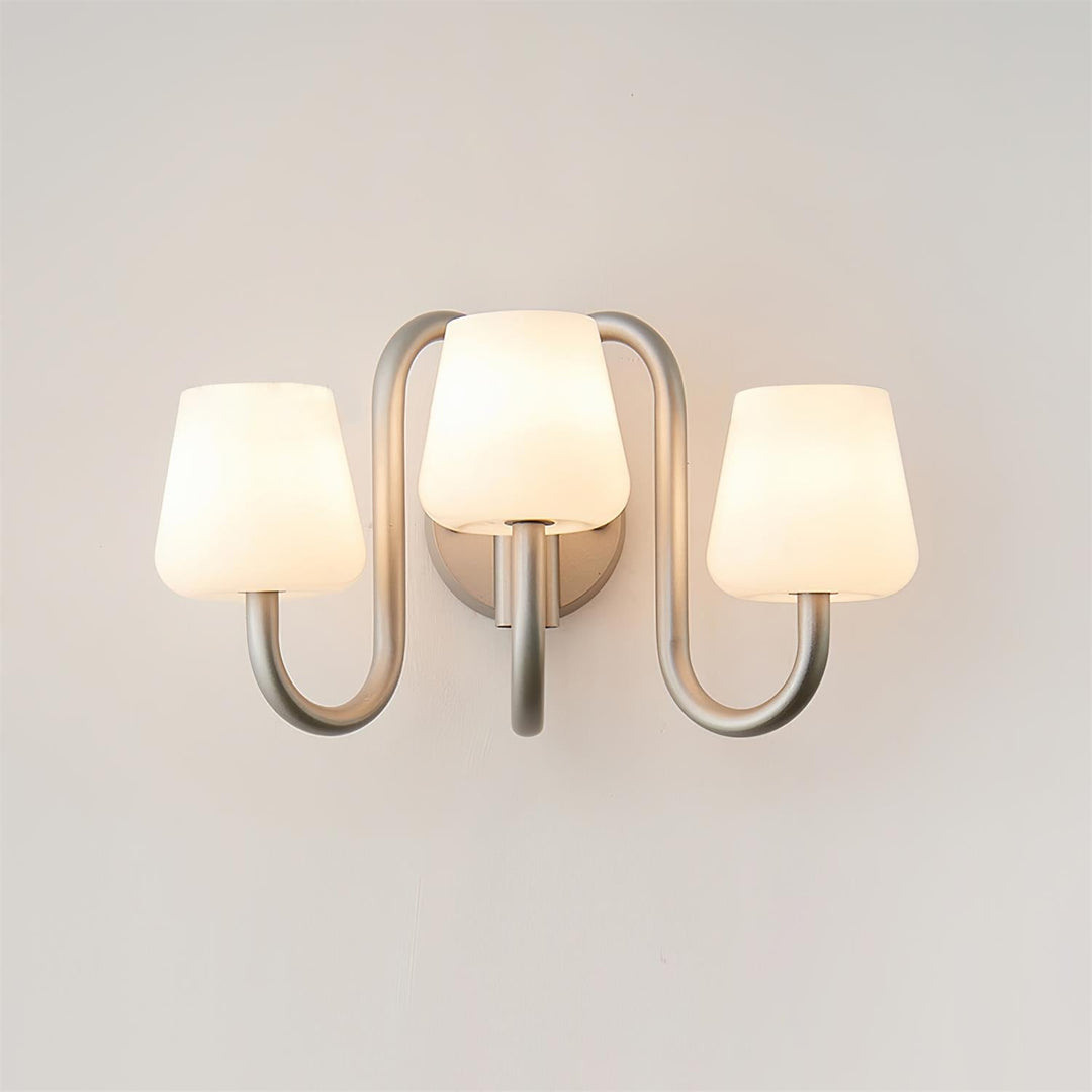 Trilo Applique Murale Courbes Satinées Sculpturales - Neutralighting