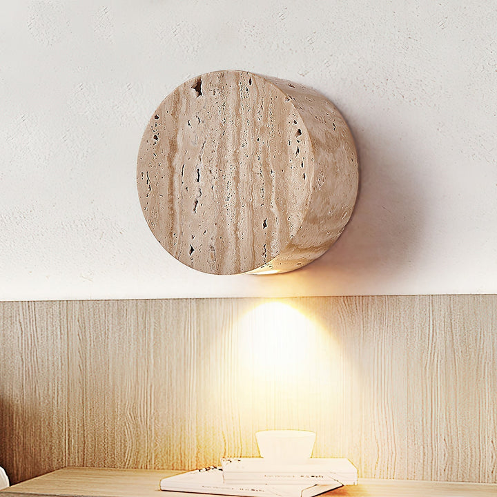 Izoren Classique Moderne Minimaliste Travertin Applique Murale - Neutralighting