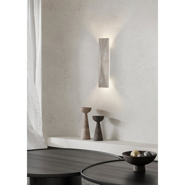 Coloria Moderne Minimaliste Travertin Applique - Neutralighting