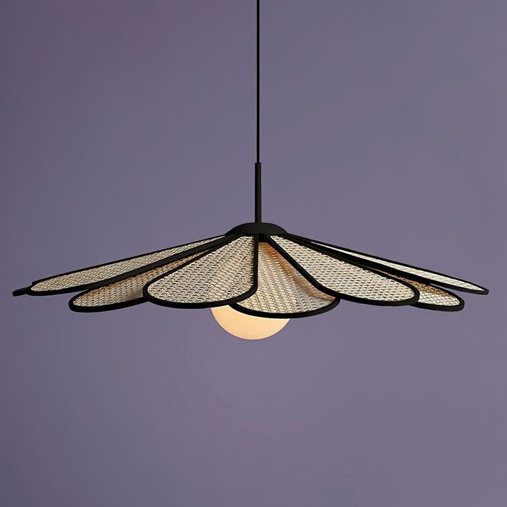 Luma Lampe Pendante Abat-jour Pétale Rattan - Neutralighting