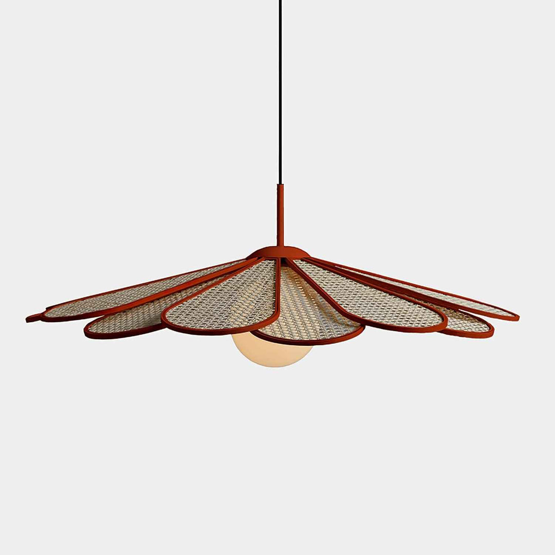Luma Lampe Pendante Abat-jour Pétale Rattan - Neutralighting