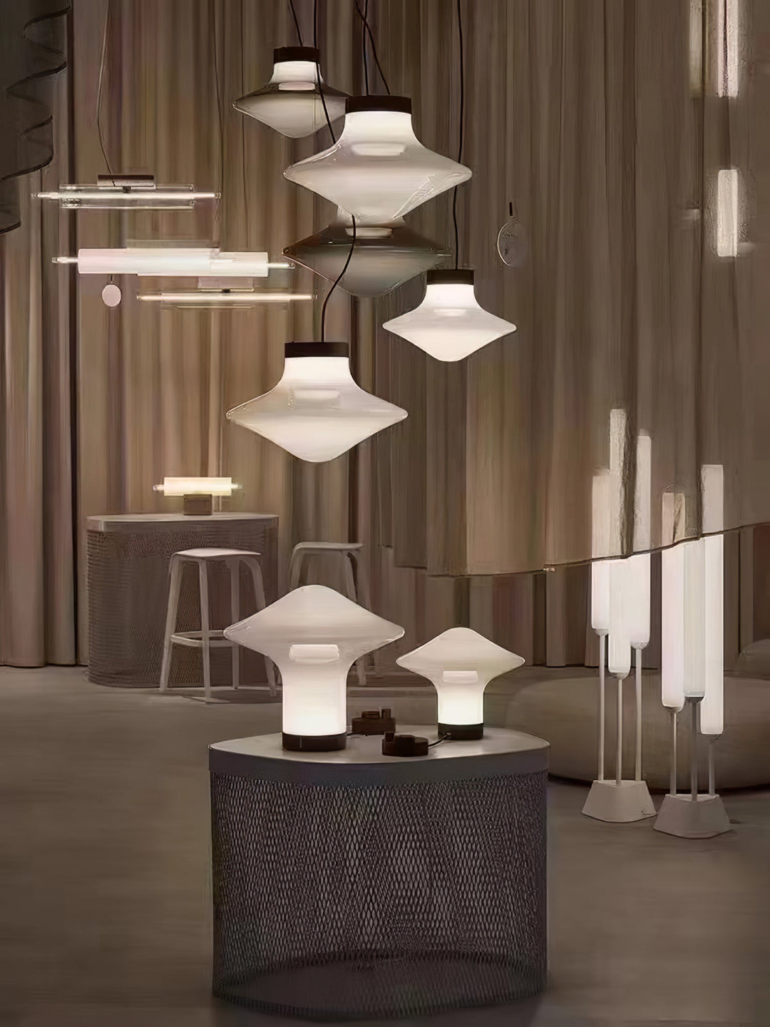Esoleth Premium Nordic Art Verre Suspension - Neutralighting