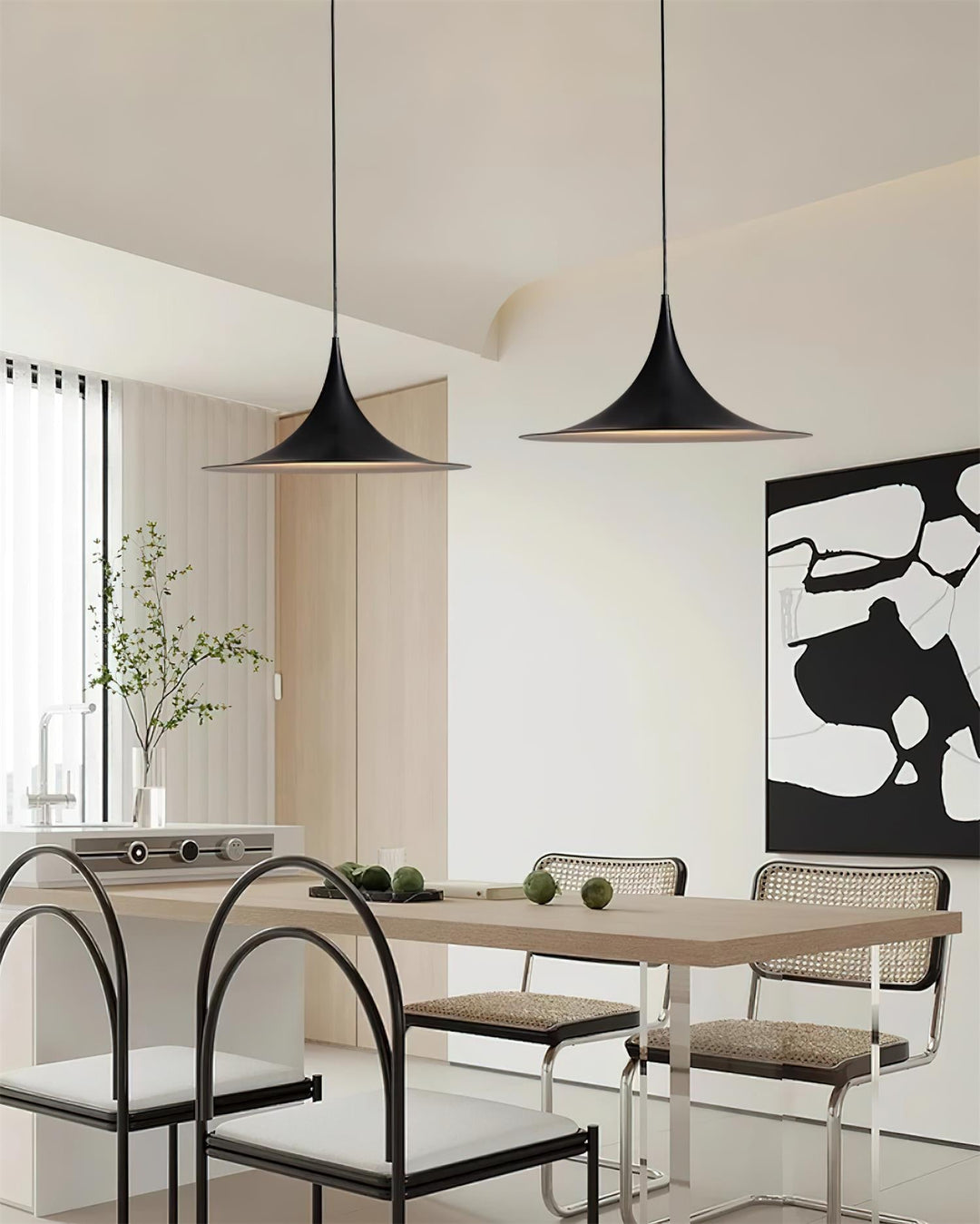 Solisin Suspension à col fin et large évasement pour salle à manger - Neutralighting