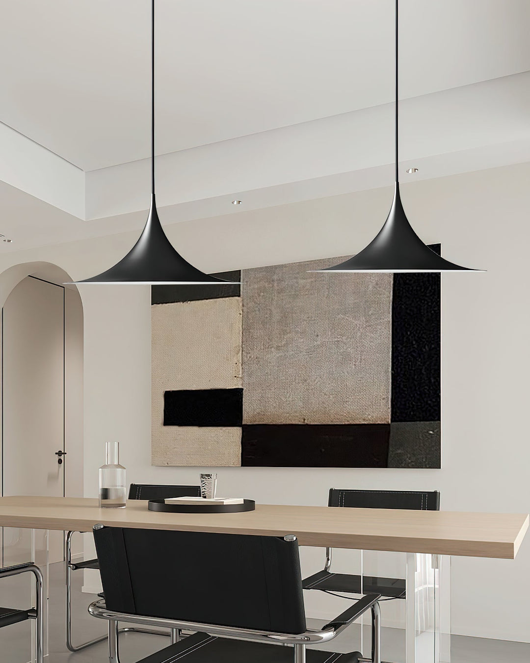 Solisin Suspension à col fin et large évasement pour salle à manger - Neutralighting