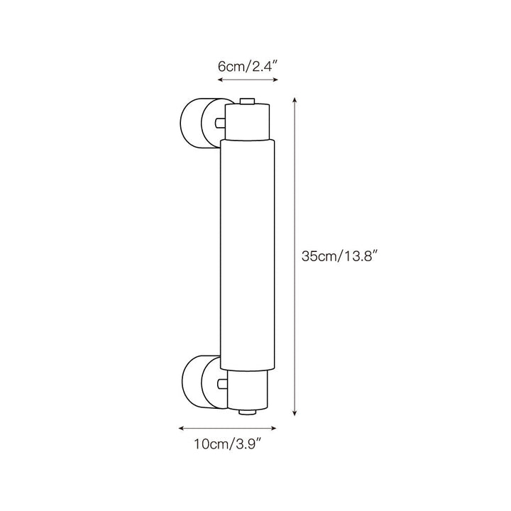 Alraei Moderne Minimaliste Tube Albâtre Applique Murale - Neutralighting