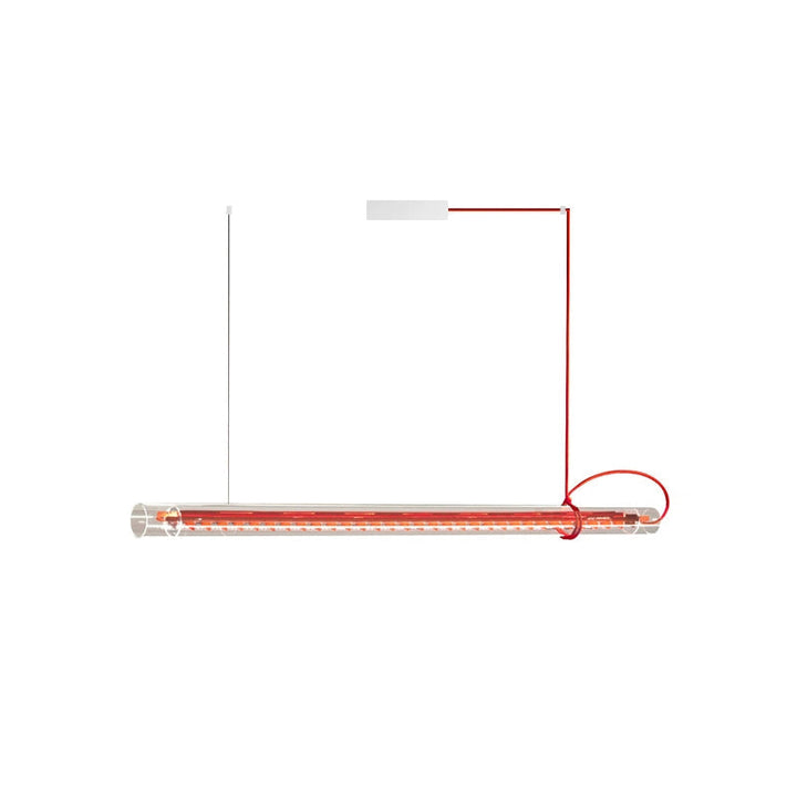 Cata Moderne Minimalisme Linéaire LED Métal Verre Lumière Pendentif - Neutralighting