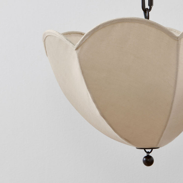 Cimararae Suspension Métal Tissu Scoop Vintage - Neutralighting