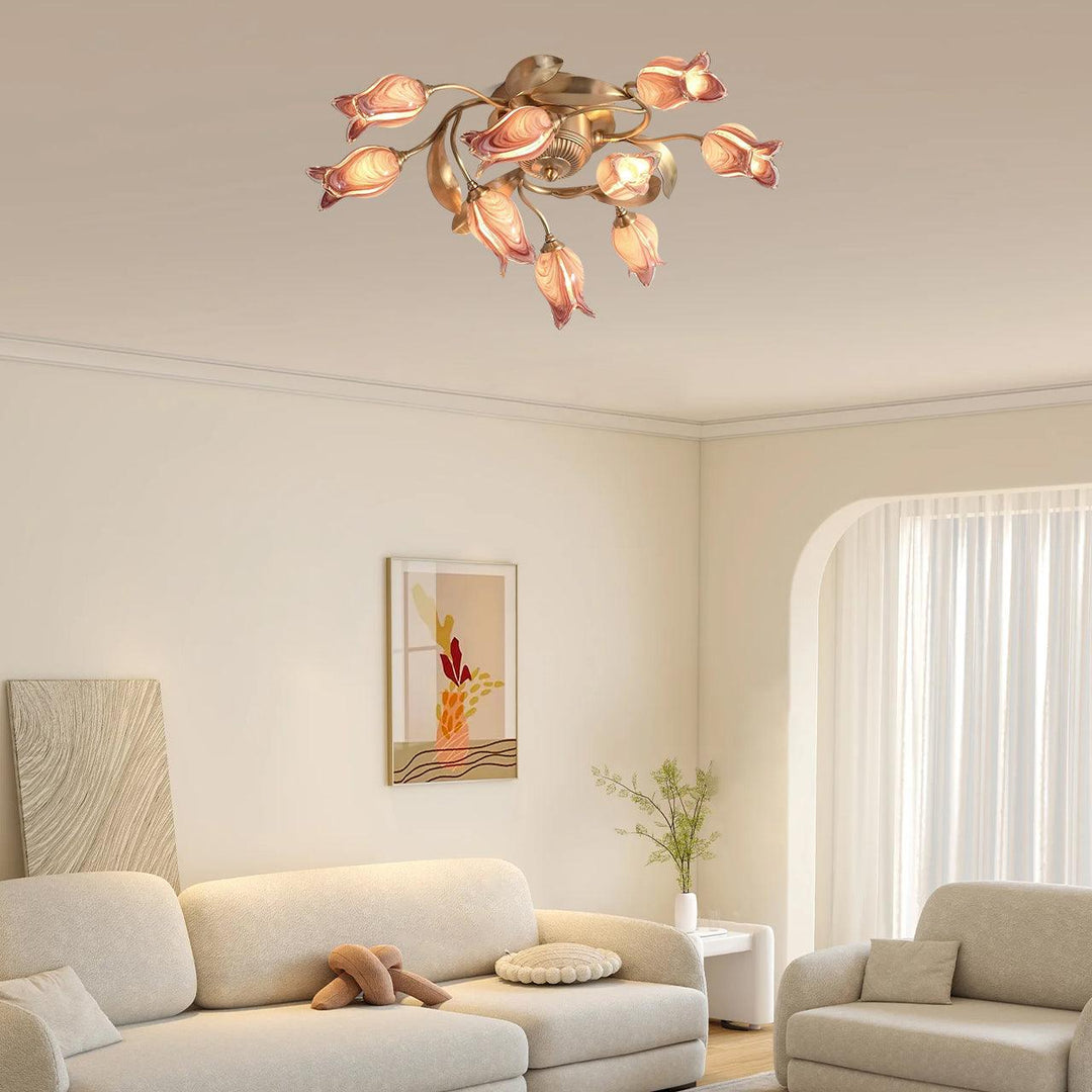 Vathaos Plafonnier en Verre Naturel - Neutralighting