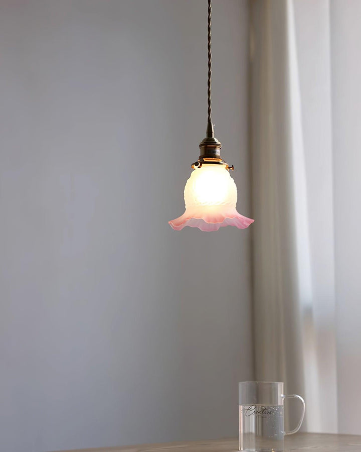 Tulips Lampe à Suspension en Verre Ambré Organique - Neutralighting
