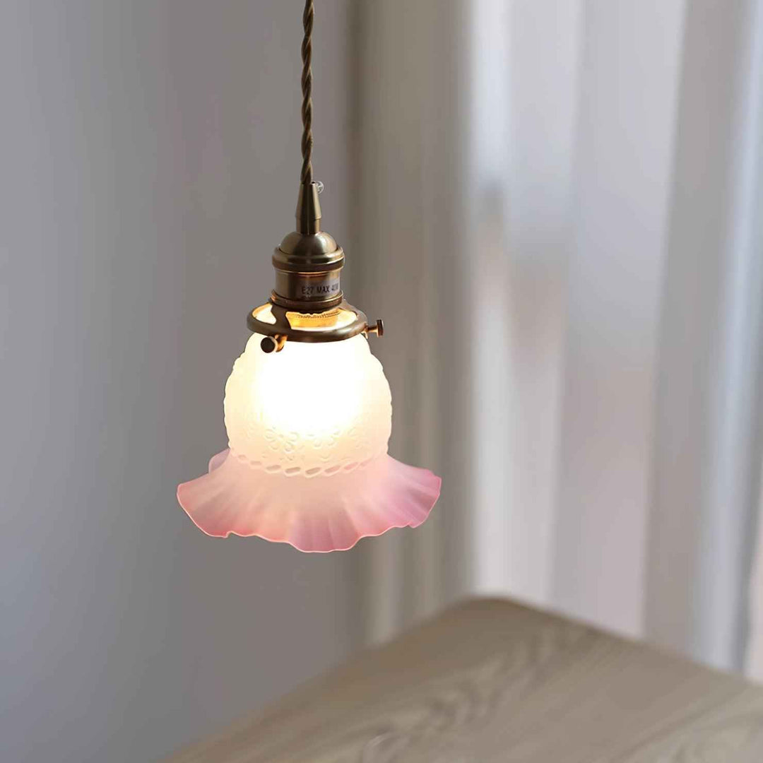 Tulips Lampe à Suspension en Verre Ambré Organique - Neutralighting