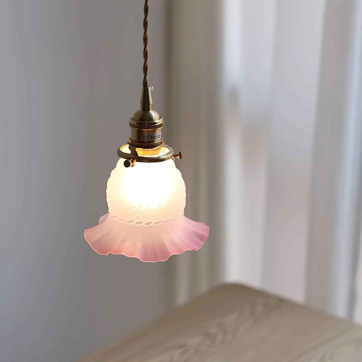 Tulips Lampe à Suspension en Verre Ambré Organique - Neutralighting