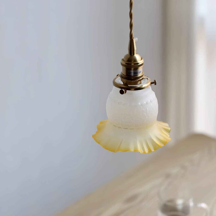 Tulips Lampe à Suspension en Verre Ambré Organique - Neutralighting