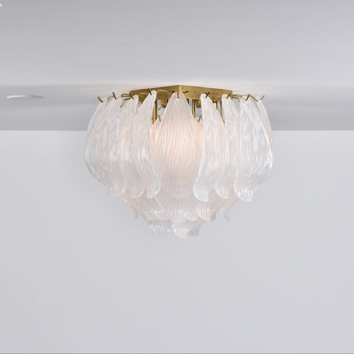 Aurora Plafonnier Murano Pétale Soufflé-Main Verre Applique Plafond - Neutralighting