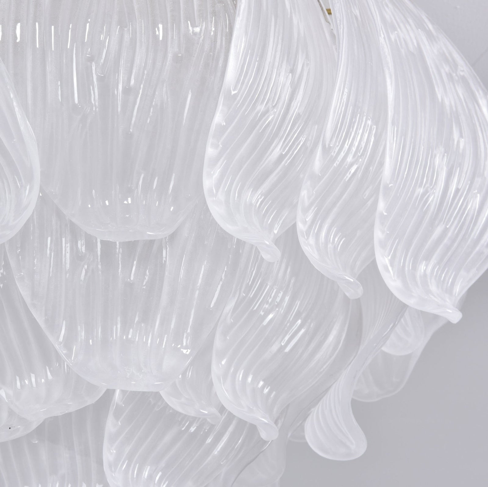 Aurora Plafonnier Murano Pétale Soufflé-Main Verre Applique Plafond - Neutralighting