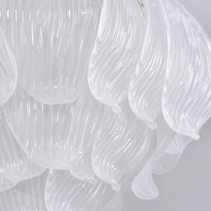 Aurora Plafonnier Murano Pétale Soufflé-Main Verre Applique Plafond - Neutralighting