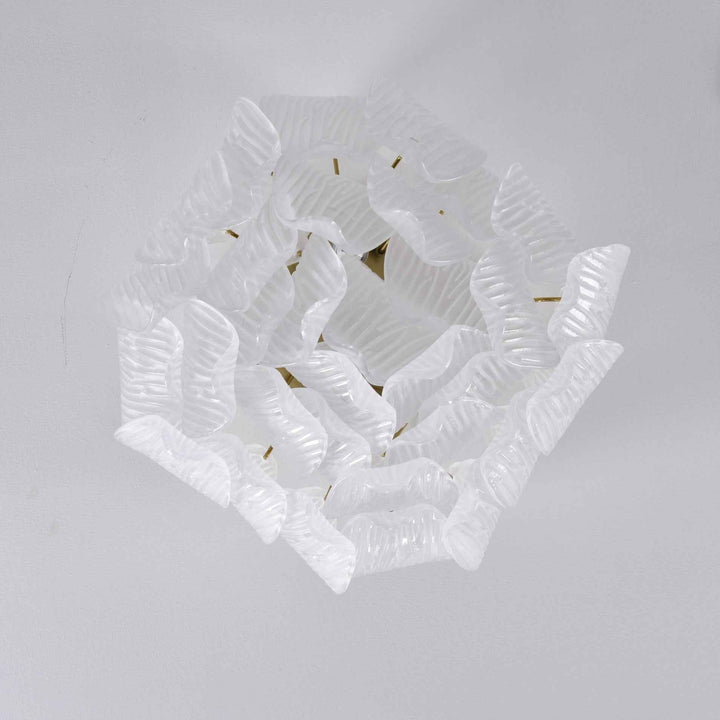 Aurora Verre 45cm Doré LED