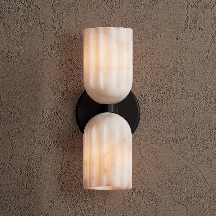 Uraeeth Applique Murale Double Laiton Albâtre Minimaliste Moderne - Neutralighting
