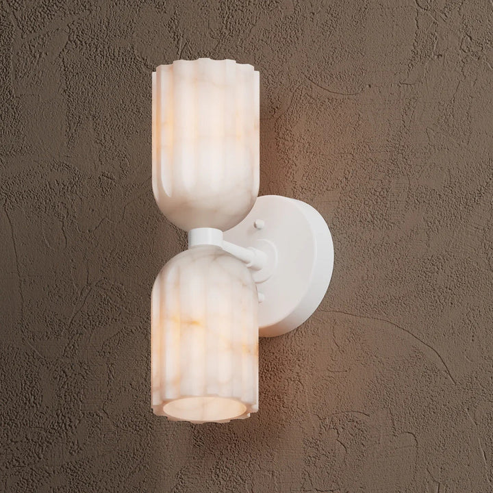 Uraeeth Applique Murale Double Laiton Albâtre Minimaliste Moderne - Neutralighting