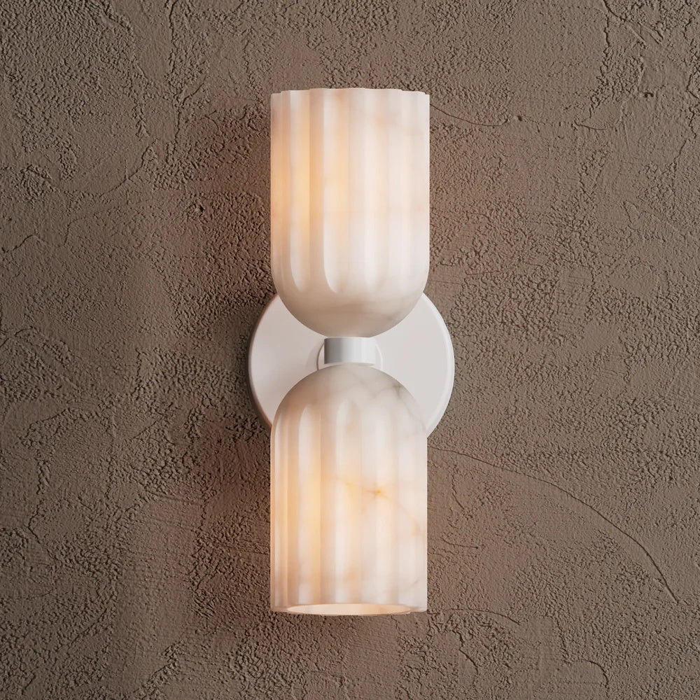 Uraeeth Applique Murale Double Laiton Albâtre Minimaliste Moderne - Neutralighting